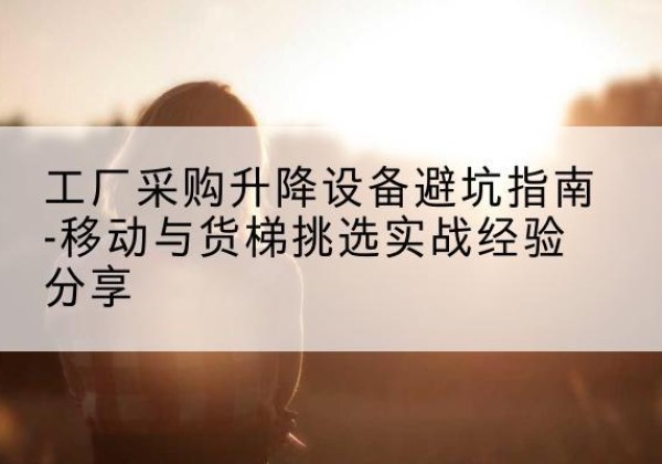 山海关移动式升降机怎么选-工厂采购升降设备避坑指南-移动与货梯挑选实战经验分享
